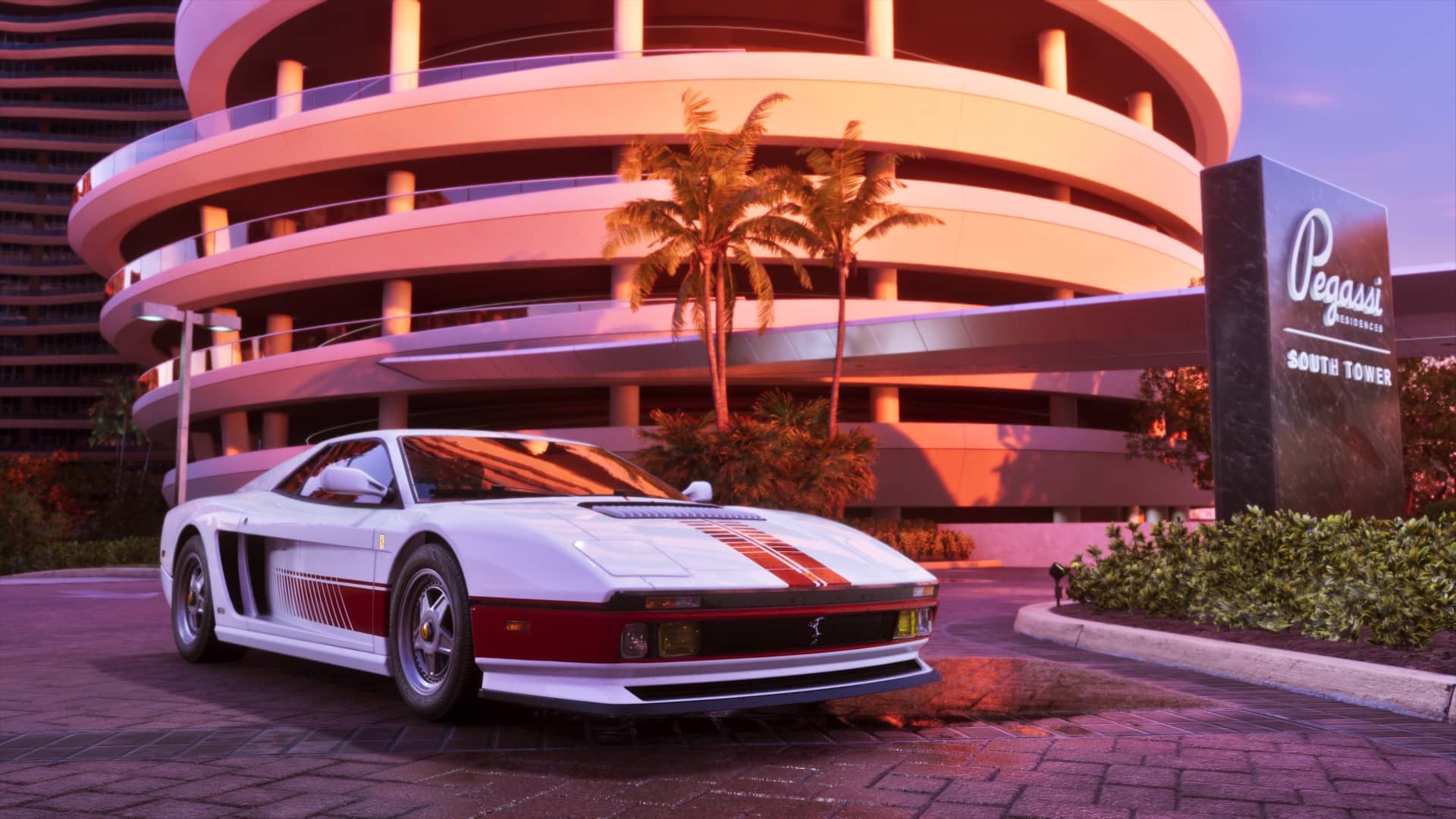 Grotti Cheetah '95 sports car in a minimalist retro-futuristic livery, confirmed for the GTA VI Ultimate Edition garage.