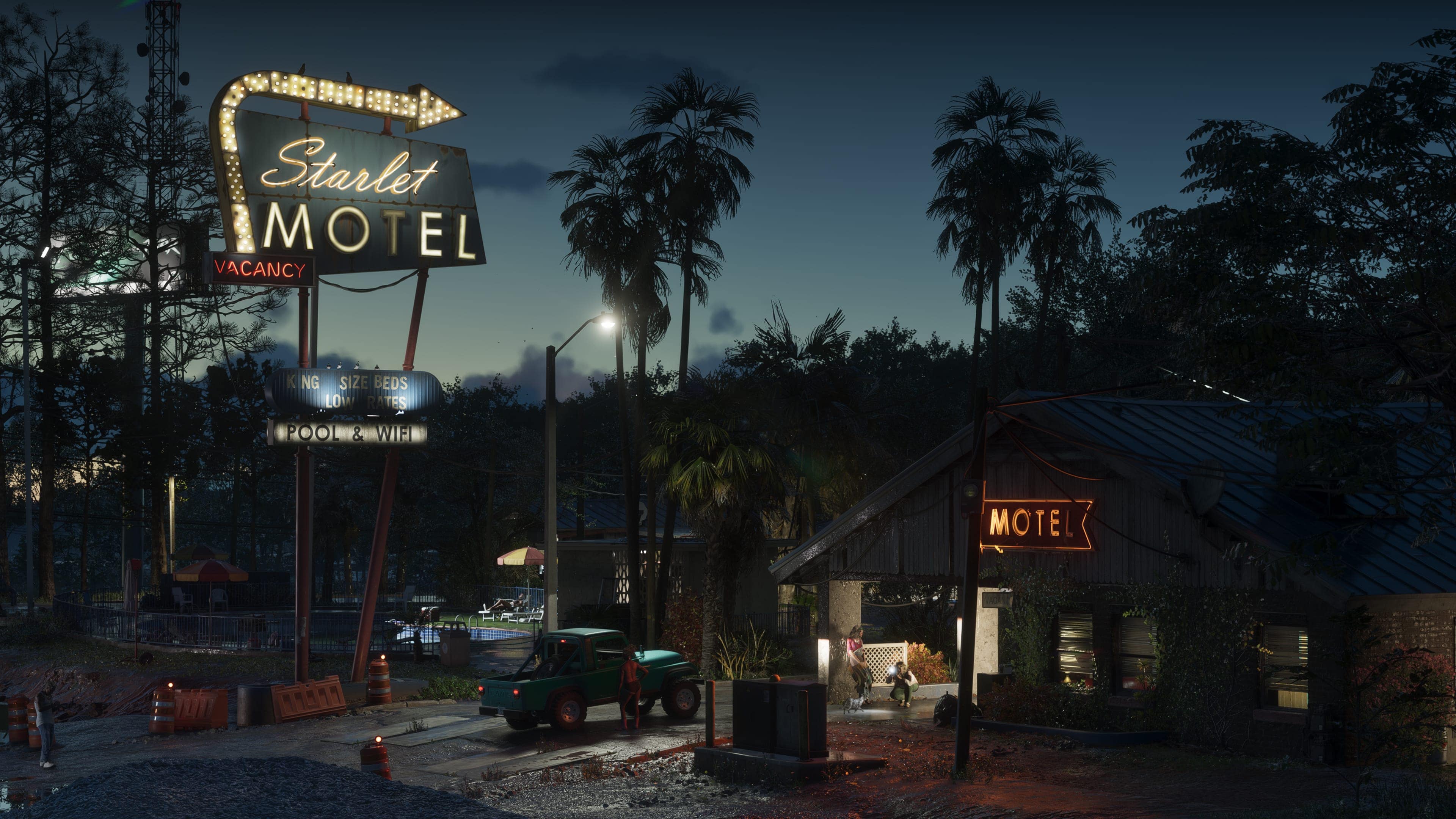 Port Gellhorn waterfront at night — Port Gellhorn, GTA 6 Forgotten coast